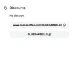 BLUEBARBELLS coupon verification screenshot