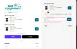 Not Consumed coupon verification screenshot