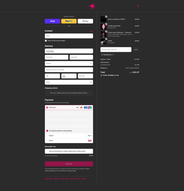 Nothosaur Toy checkout page showing Nothosaur Toy promo code box | Screenshot taken by SimplyCodes community member on Sep 1, 2025