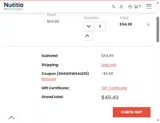 SHADOWSALE10 coupon verification screenshot