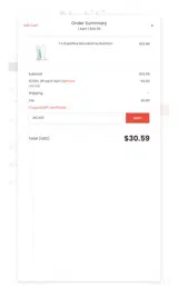 JACA10 coupon verification screenshot