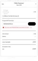 No Two Houses coupon verification screenshot