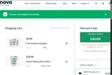 Nova Kratom coupon verification screenshot