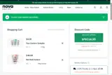 Nova Kratom coupon verification screenshot