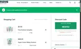 Nova Kratom coupon verification screenshot