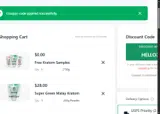 Nova Kratom coupon verification screenshot