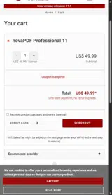 NVALN26c6 coupon verification screenshot