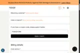 TRANSFORM coupon verification screenshot