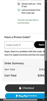 4HGCPVZ6RLV25 coupon verification screenshot