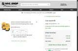 Nashville Predators Shop coupon verification screenshot