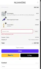 LOUISAWARWICK coupon verification screenshot
