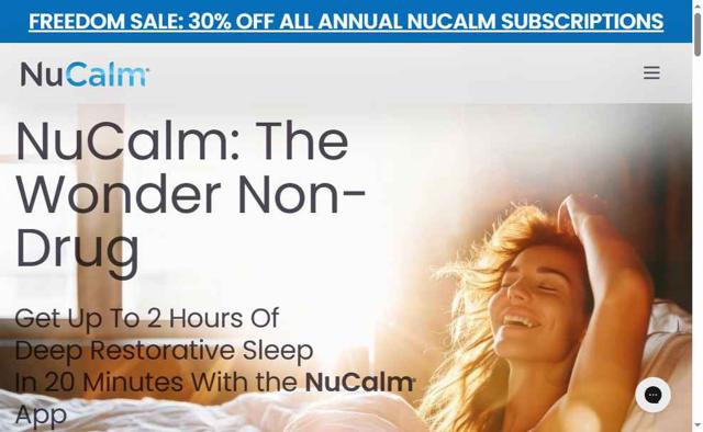 NuCalm checkout page showing NuCalm promo code box | Screenshot taken by SimplyCodes community member on Jul 22, 2025