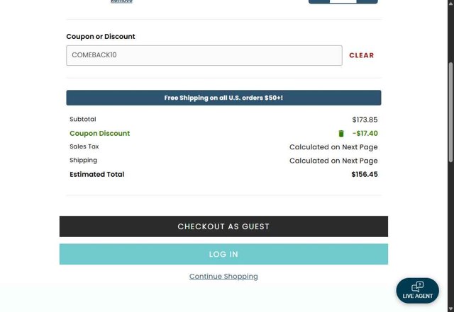 Nucific checkout page showing Nucific coupon code box | Screenshot taken by SimplyCodes community member on Aug 30, 2025