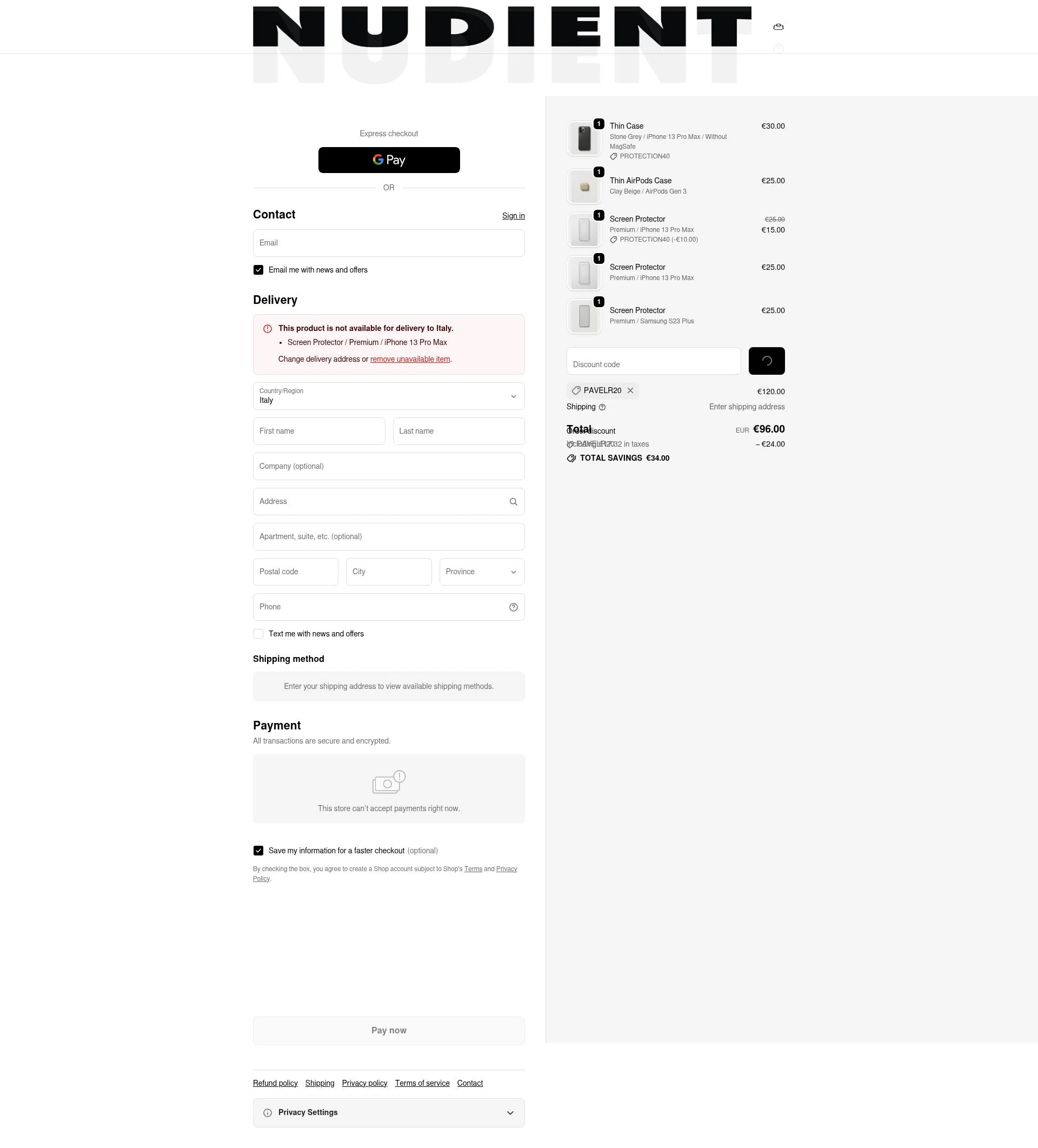 Nudient checkout page showing Nudient discount code box | Screenshot taken by SimplyCodes community member on Feb 8, 2026