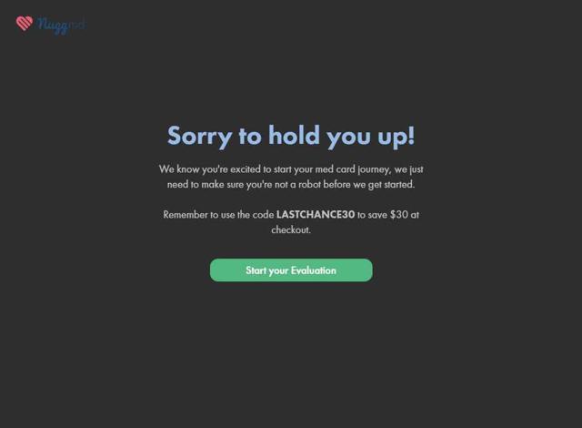 NuggMD checkout page showing NuggMD promo code box | Screenshot taken by SimplyCodes community member on Jun 28, 2025