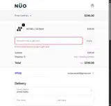 NÜO Athletics coupon verification screenshot