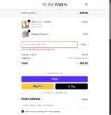 NURSE BABE coupon verification screenshot