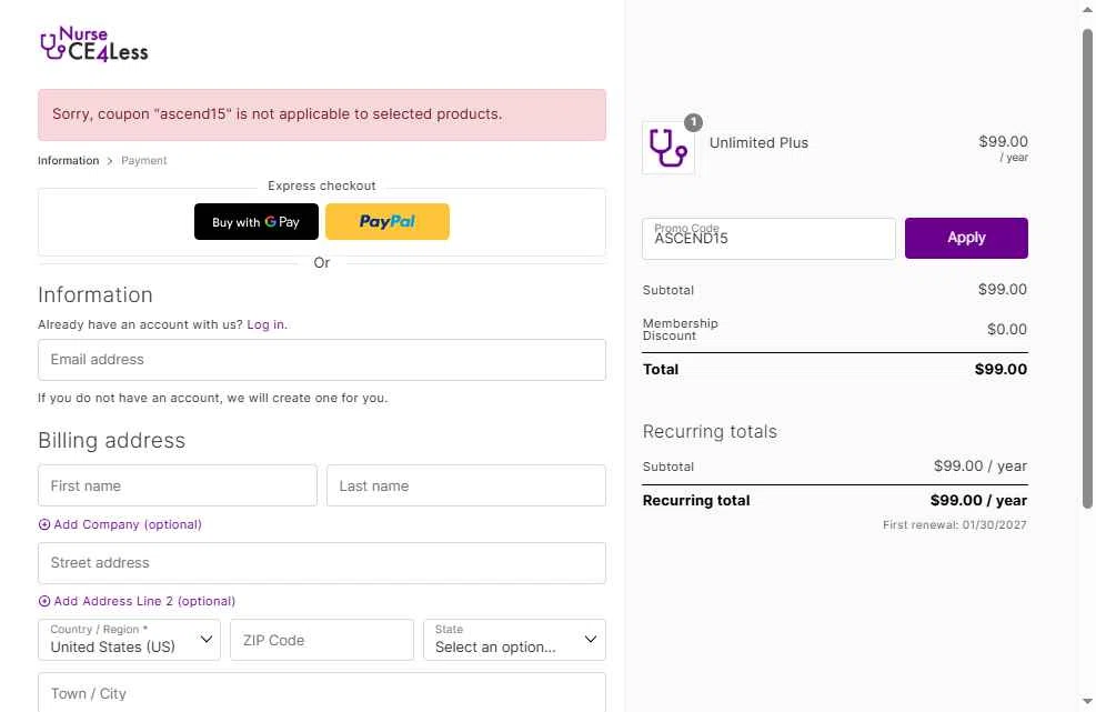 NurseCe4Less Promo Codes - 15% Off (5 Verified) Mar 2026
