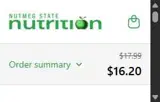 Nutmeg State Nutrition coupon verification screenshot