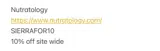 SIERRAFOR10 coupon verification screenshot
