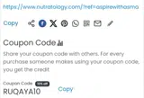 RUQAYA10 coupon verification screenshot