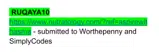RUQAYA10 coupon verification screenshot