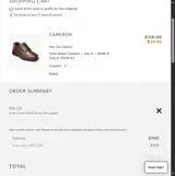 Nunn Bush coupon verification screenshot