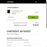 Nvidia Shield coupon verification screenshot