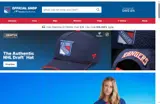 New York Rangers Shop coupon verification screenshot