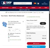 Oakland Athletics coupon verification screenshot