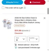Oakland Athletics coupon verification screenshot