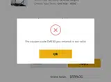 CME30 coupon verification screenshot