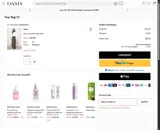 Oasis Clothing coupon verification screenshot