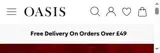 Oasis Clothing coupon verification screenshot