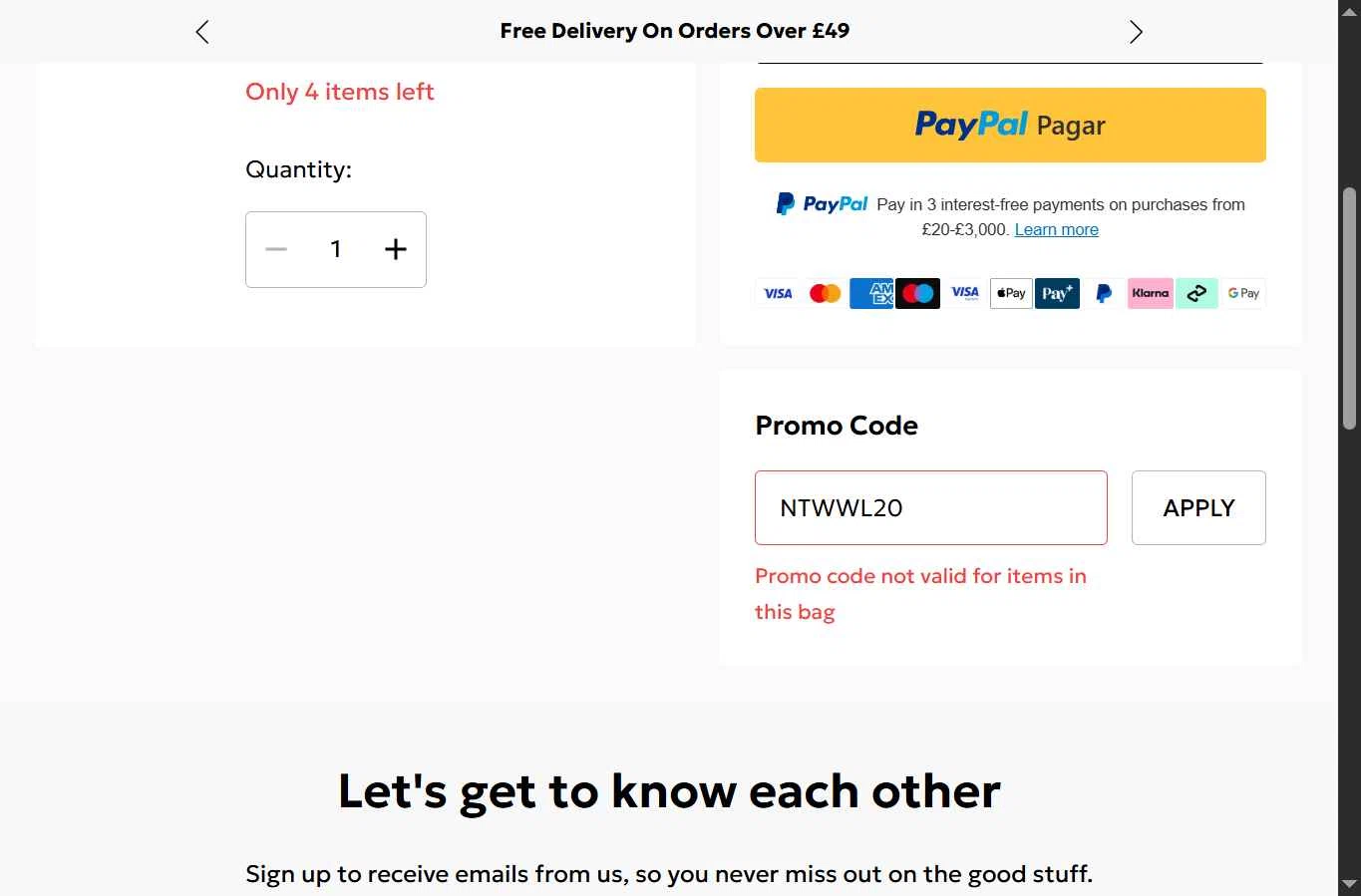 Oasis Clothing checkout page showing Oasis Clothing promo code box | Screenshot taken by SimplyCodes community member on Dec 19, 2025
