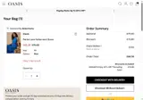 Oasis Clothing coupon verification screenshot