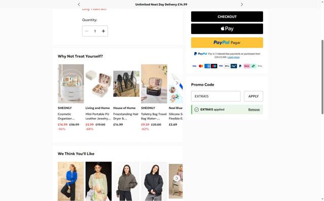 Oasis Clothing checkout page showing Oasis Clothing promo code box | Screenshot taken by SimplyCodes community member on Sep 27, 2025