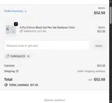 SUMSALE25 coupon verification screenshot