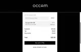 Occam Designs coupon verification screenshot