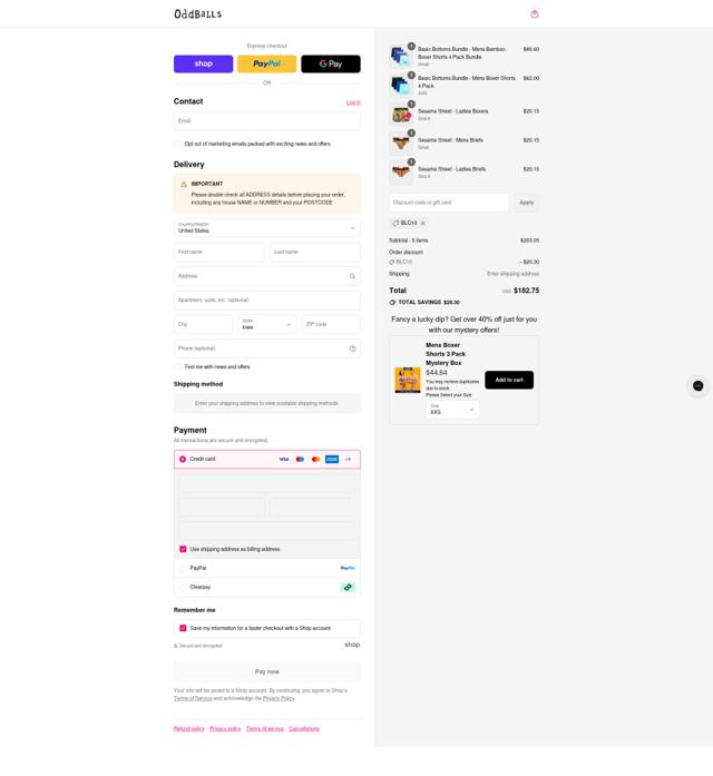 Oddballs checkout page showing Oddballs discount code box | Screenshot taken by SimplyCodes community member on Aug 30, 2025