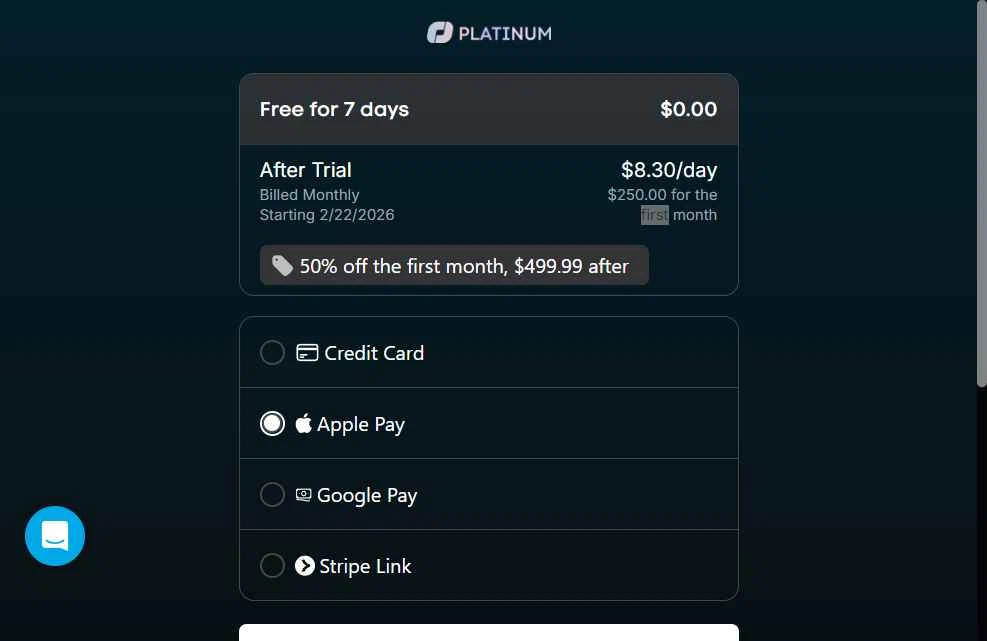 OddsJam checkout page showing OddsJam promo code box | Screenshot taken by SimplyCodes community member on Feb 15, 2026