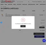 Office Chairs USA coupon verification screenshot
