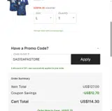 SAS10AFASTORE coupon verification screenshot