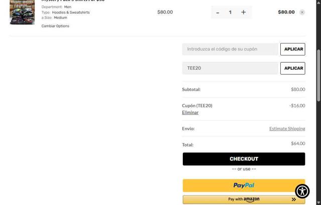 Official Band Shirts checkout page showing Official Band Shirts promo code box | Screenshot taken by SimplyCodes community member on Sep 14, 2025