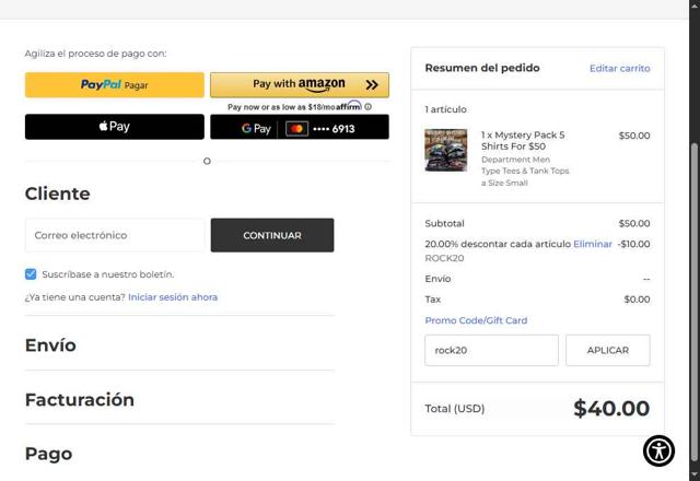 Official Band Shirts checkout page showing Official Band Shirts promo code box | Screenshot taken by SimplyCodes community member on Sep 6, 2025