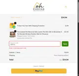 Oh Canvas coupon verification screenshot