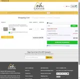 Oh Canvas coupon verification screenshot