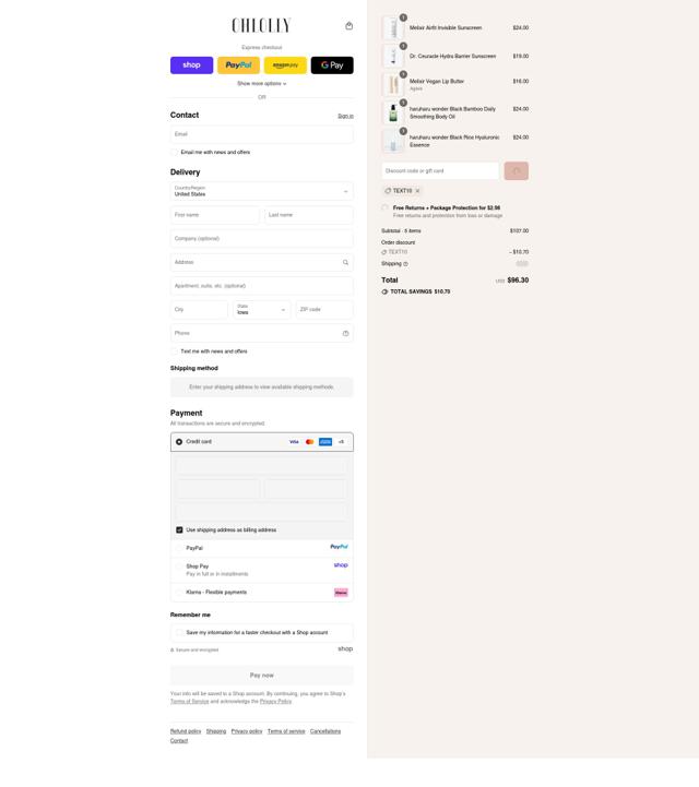 Ohlolly checkout page showing Ohlolly discount code box | Screenshot taken by SimplyCodes community member on Sep 14, 2025
