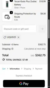 Ohm City Vapes coupon verification screenshot