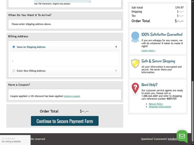 Oh Nuts checkout page showing Oh Nuts promo code box | Screenshot taken by SimplyCodes community member on Jul 4, 2025